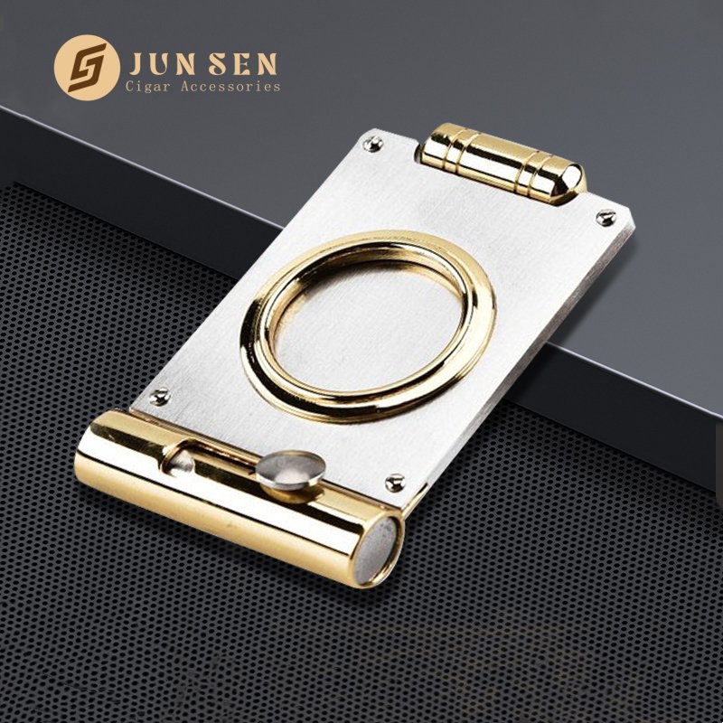 Luxury Multifunction Cigar Cutter with Punch for Clean Cuts