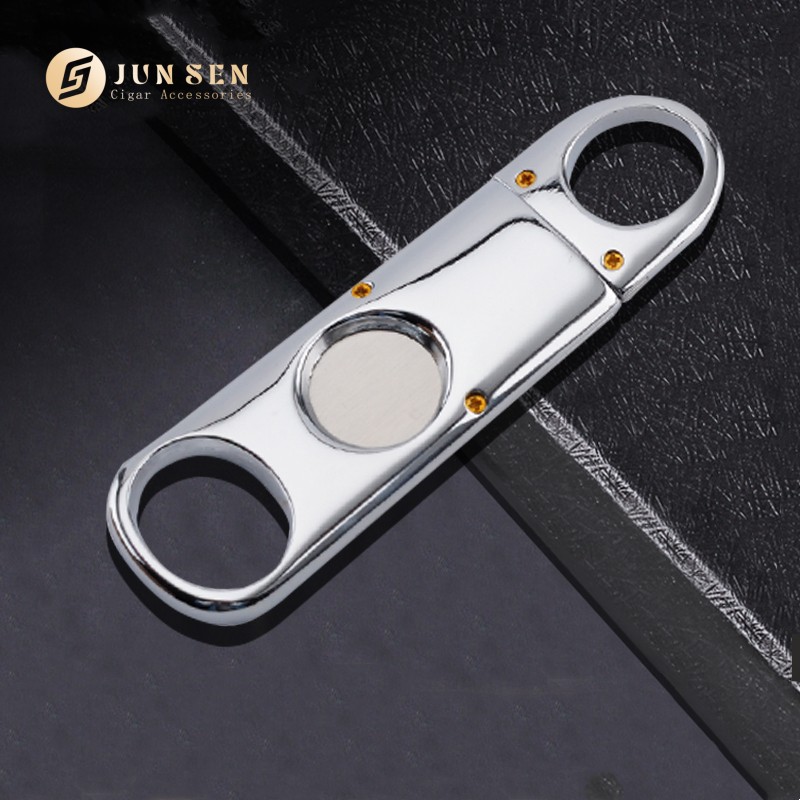 High Quality Zinc Alloy Cigar Cutter With Sharp Blade
