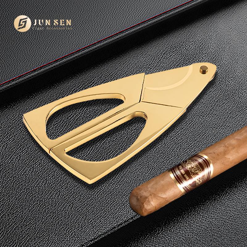 OEM Gold Triangle Butterfly Cigar Scissors in a Modern Cut
