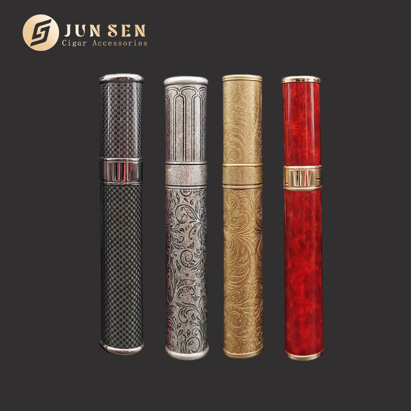Luxury Pattern-Engraved Cigar Tube – Art Meets Function