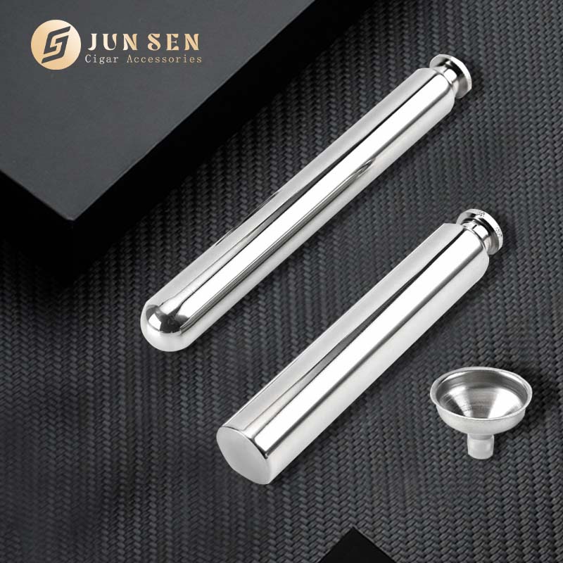 Premium Steel Liquor Tube – Sleek Flask for Gentlemen