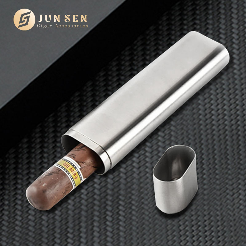 Supplier Silver Cigar Tube – Elegant Travel Humidor Case