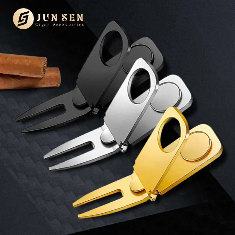 Premium Titanium Golf Cigar Stand - Portable Cigar Accessory - copy